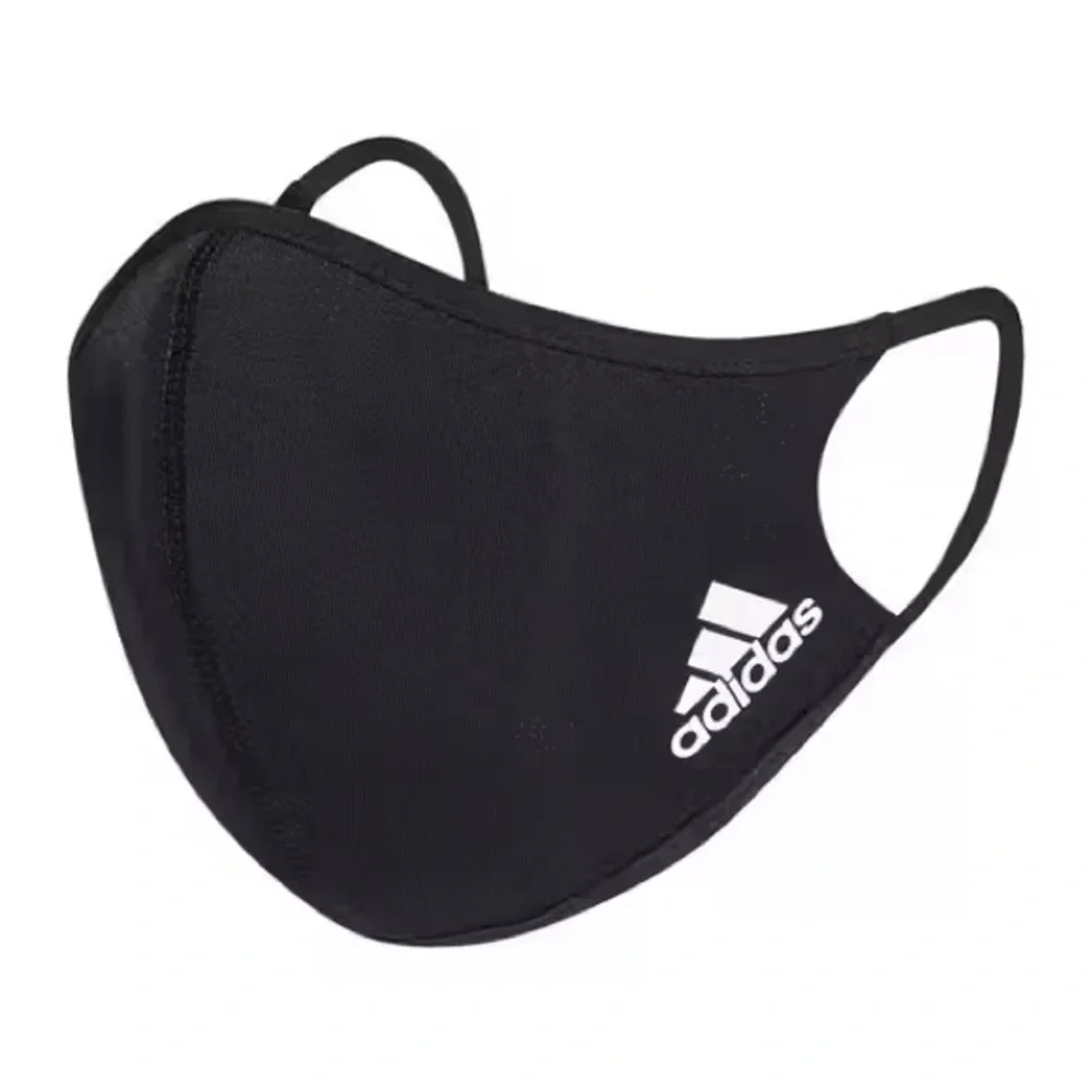 Adidas Black Mask with Logo pack of 3